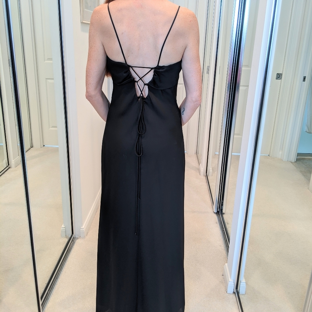 Be Smart floor length vintage black dress